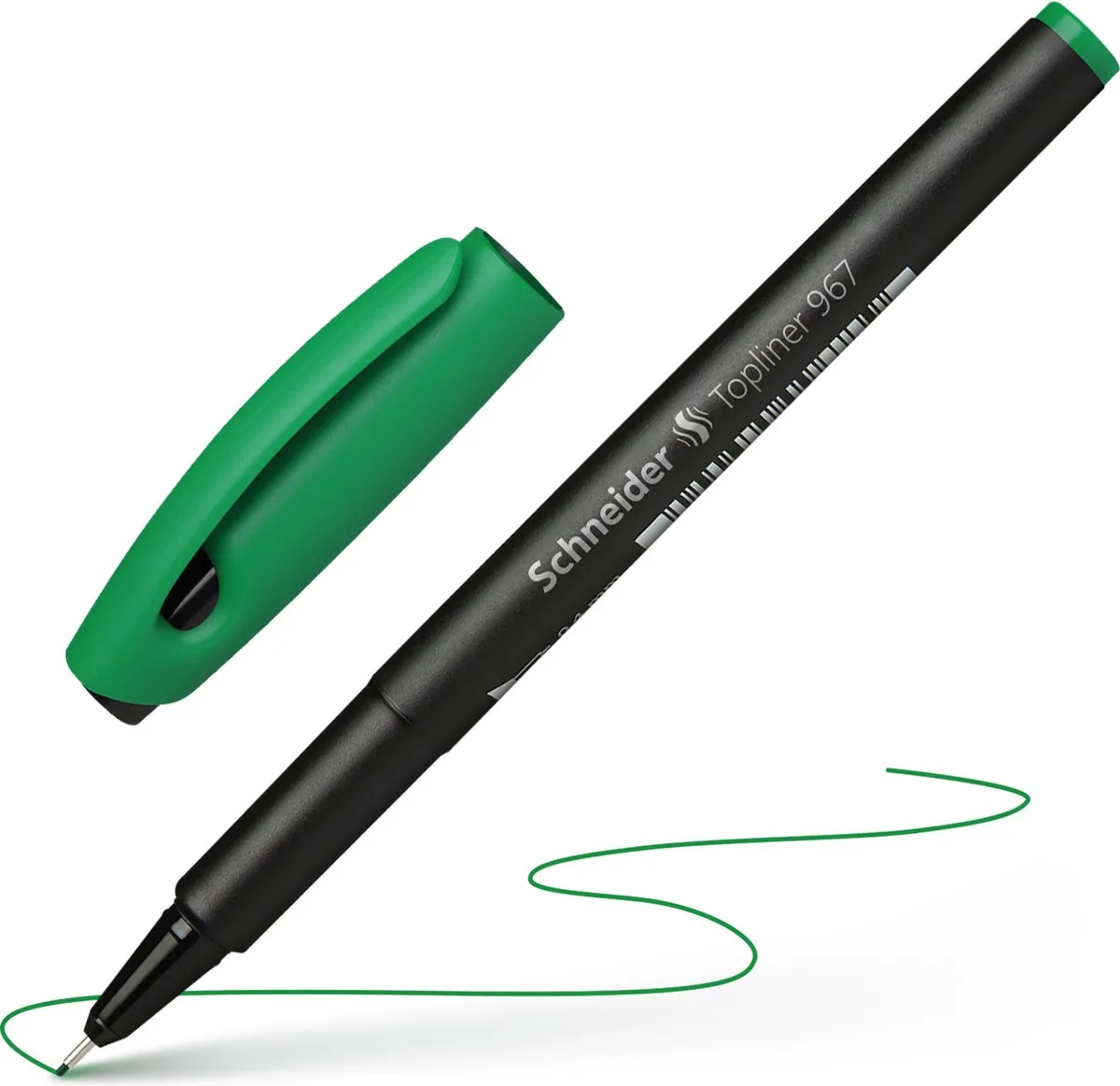 fineliner - Topliner 967 - lijnbreedte 0,4mm - S-9674 de Schneider en Vert – photo produit