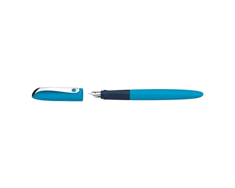 Füllhalter Wavy, für Rechts-/ Linkshänder, gummierte Griffzone, Stärke A by Schneider in Blue – product photo