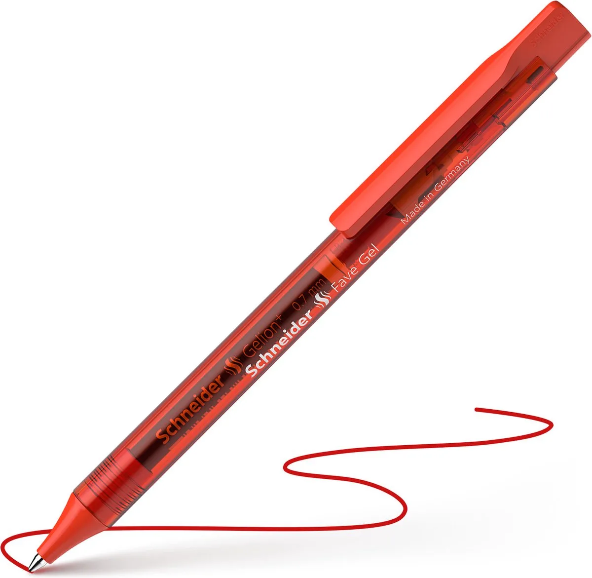 gelpen - Fave - 0.4mm - S-101102-20 fra Schneider i Rød – produktbillede