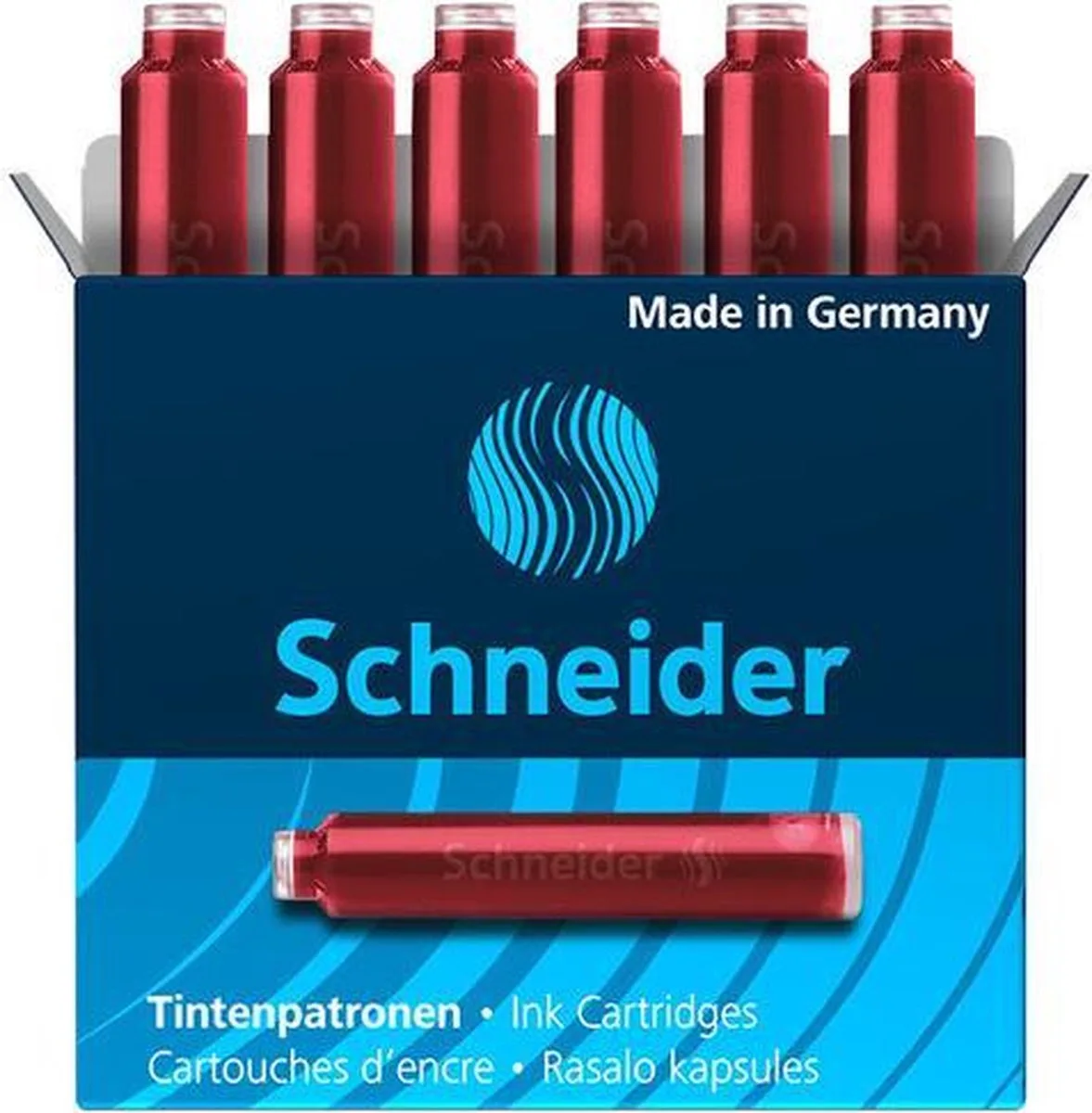 inktpatroon - 6 stuks - S-6602 de Schneider en Rouge – photo produit