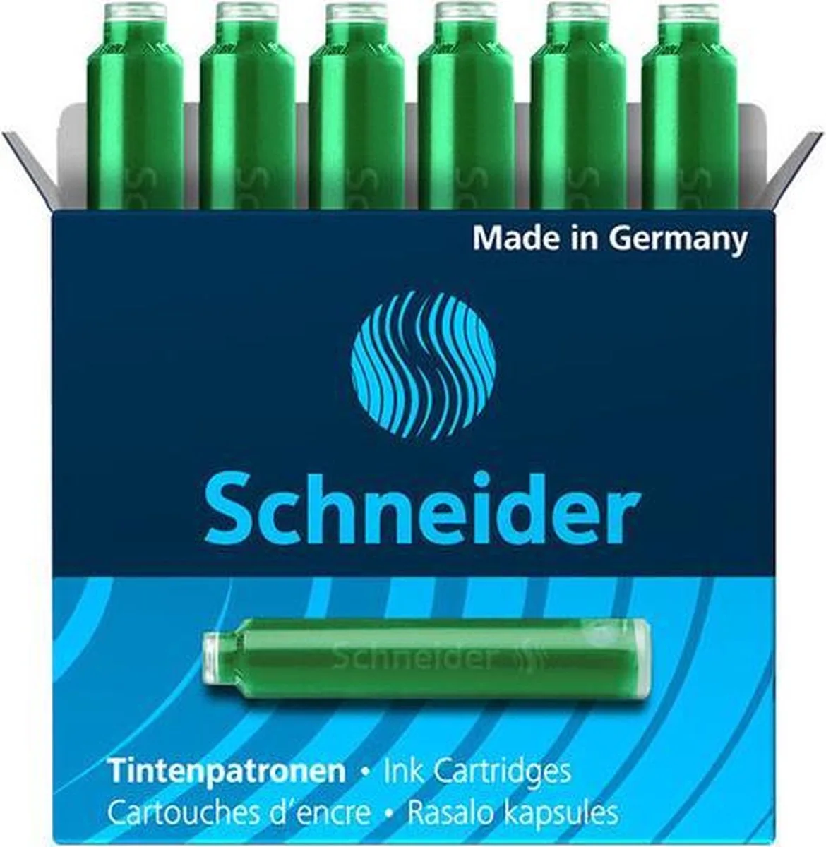 inktpatroon - 6 stuks - S-6604 de Schneider en Vert – photo produit
