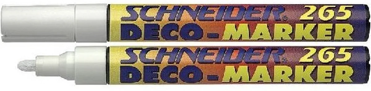 krijt/deco marker 265 10st. van Schneider in Wit – productfoto