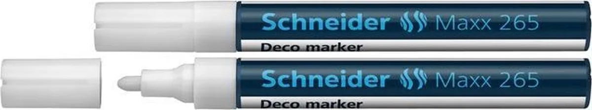 krijtmarker - Maxx 265 - wit - 2 stuks - S-126549-2 by Schneider in Wit set 265 – product photo