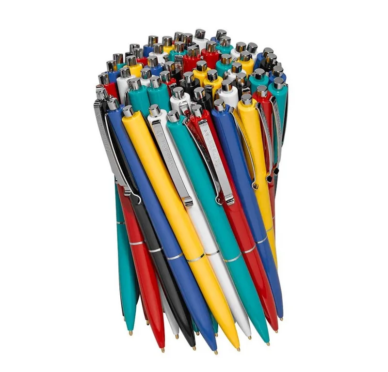 Kugelschreiber 50 Kugelschreiber K15 Gehäusefarbe farbsortiert - Schreibfarbe blau by Schneider in Multicolour – product photo