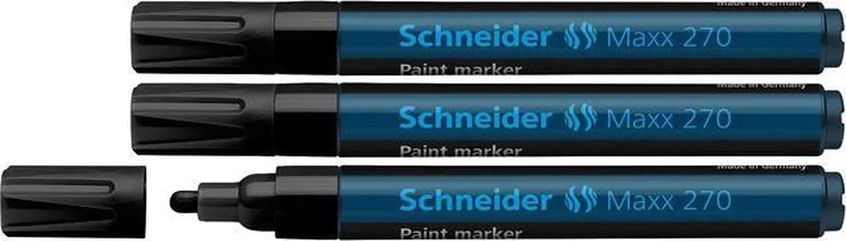 lakmarker - Maxx 270 - 1-3 mm - 3 stuks - S-127001-3 de Schneider en Noir – photo produit