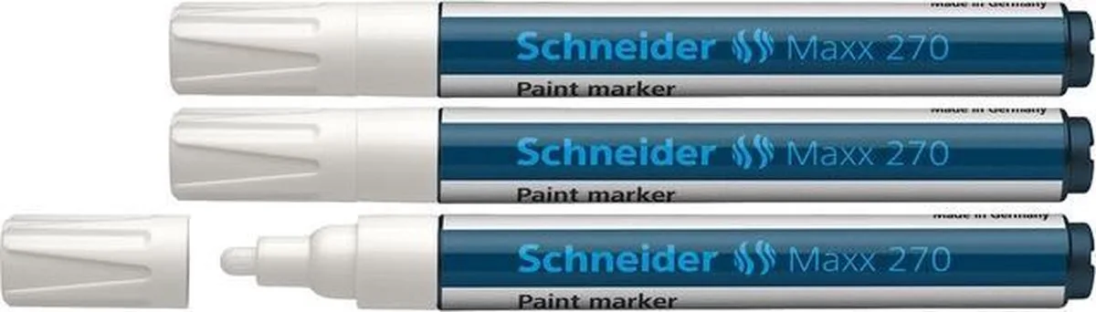 lakmarker - Maxx 270 - 1-3 mm - 3 stuks - S-127049-3 van Schneider in Wit – productfoto
