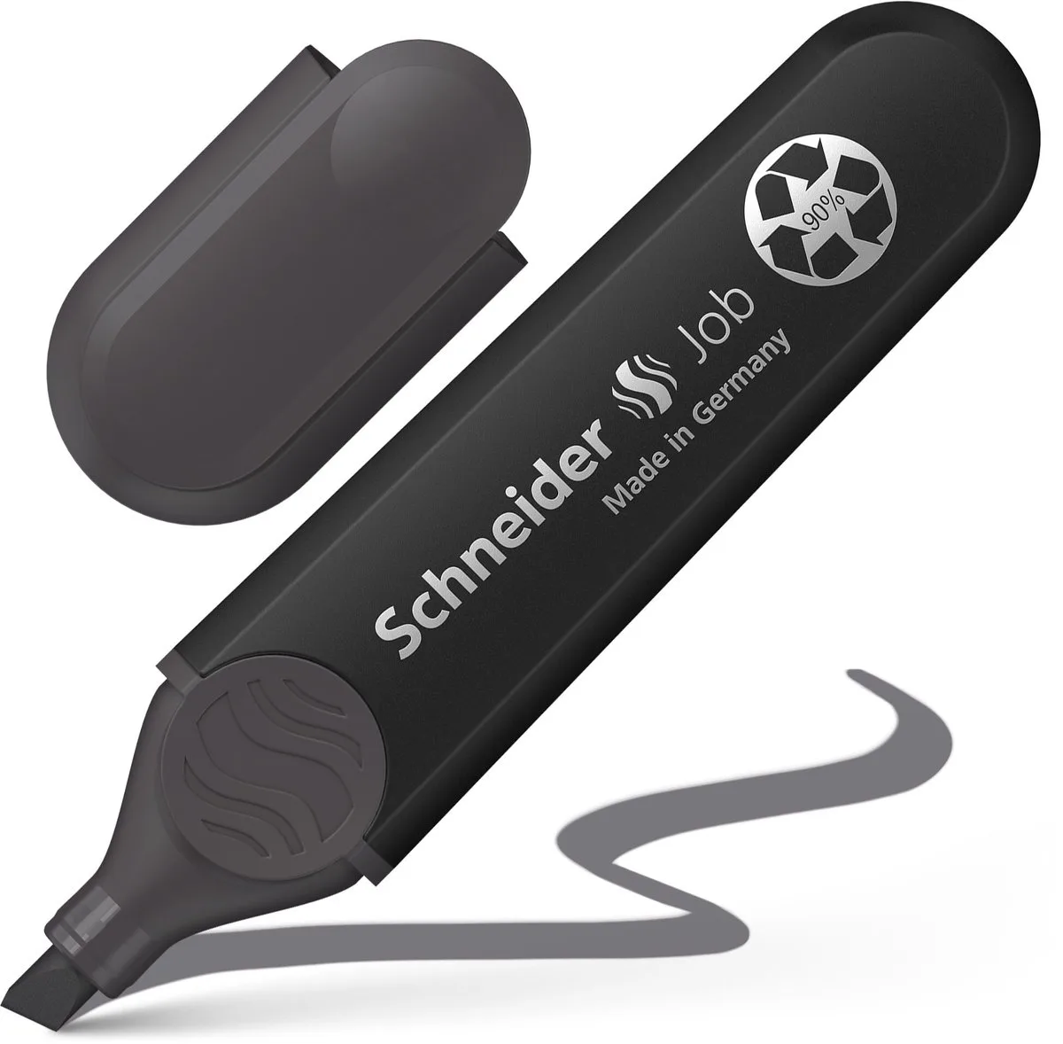 markeerstift - tekstmarker Job 150 - 1 stuks - S-1512 by Schneider in Slate Grey – product photo