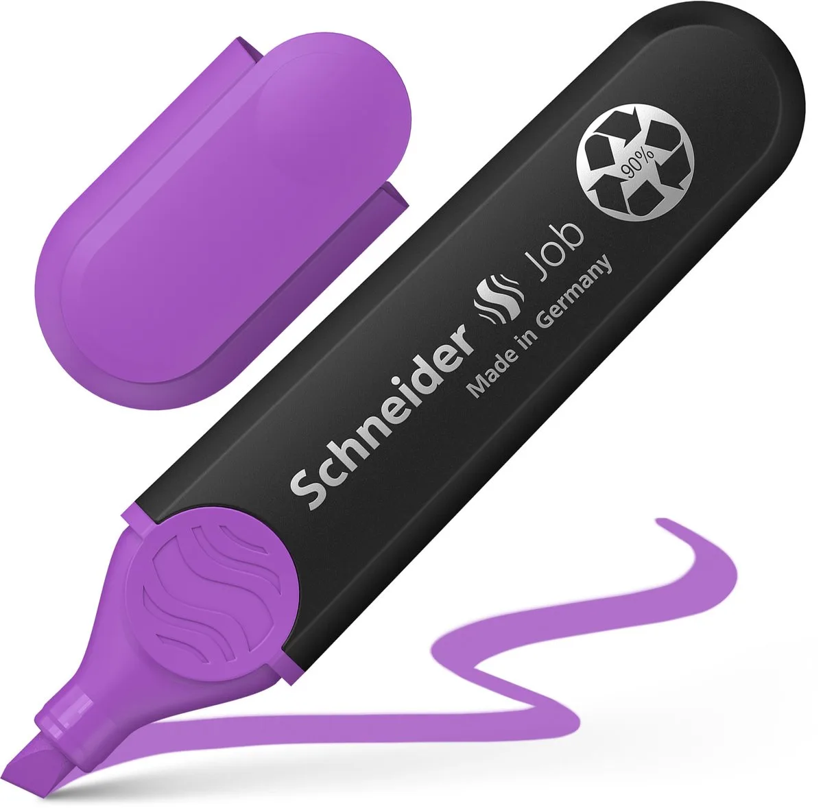 markeerstift - tekstmarker Job 150 - lila - 1 stuks - S-1518 de Schneider en Mauve – photo produit