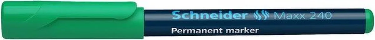 marker Schneider Maxx 240 permanent ronde punt doos met 10 stuks by Schneider in Green – product photo