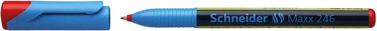 marker Schneider Maxx 246 non-permanent ronde punt S-124602 fra Schneider i Rød – produktbillede