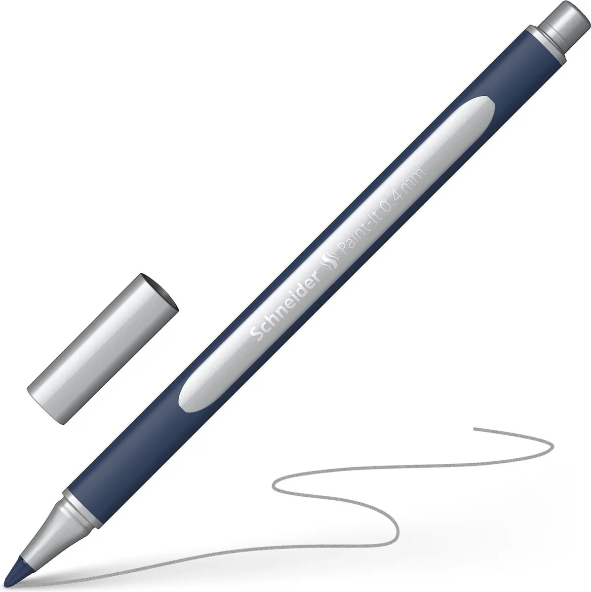 Paint-It 050- rollerball metallic - 0.4mm - S-ML05001007 von Schneider in Zilver metallic – Produktfoto