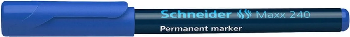 permanent marker 240 ronde punt 10st. van Schneider in Blauw – productfoto