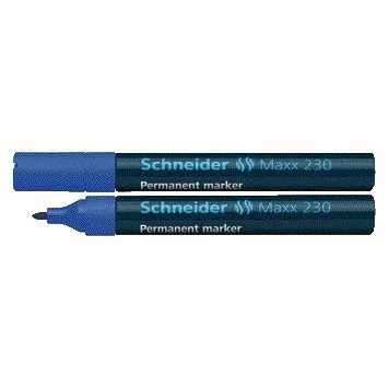 Permanent marker schneider maxx 230 1-3mm blauw | 10 stuks van Schneider – productfoto
