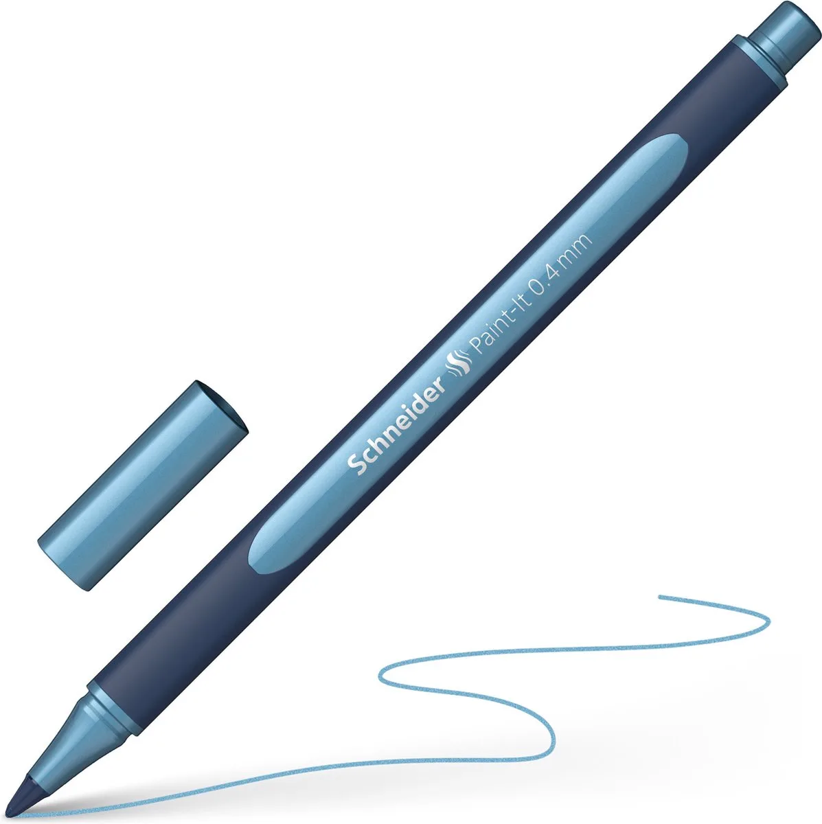 rollerball metallic - Paint-It 050 - lijnbreedte 0.4mm - polar blauw - S-ML05001030 de Schneider en Noir, Metallic – photo produit