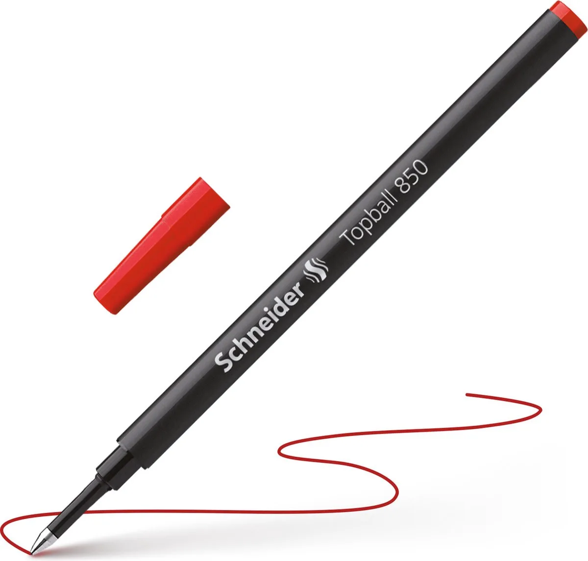 rollerball vulling - Topball 850 - S-8502 von Schneider in Rot – Produktfoto