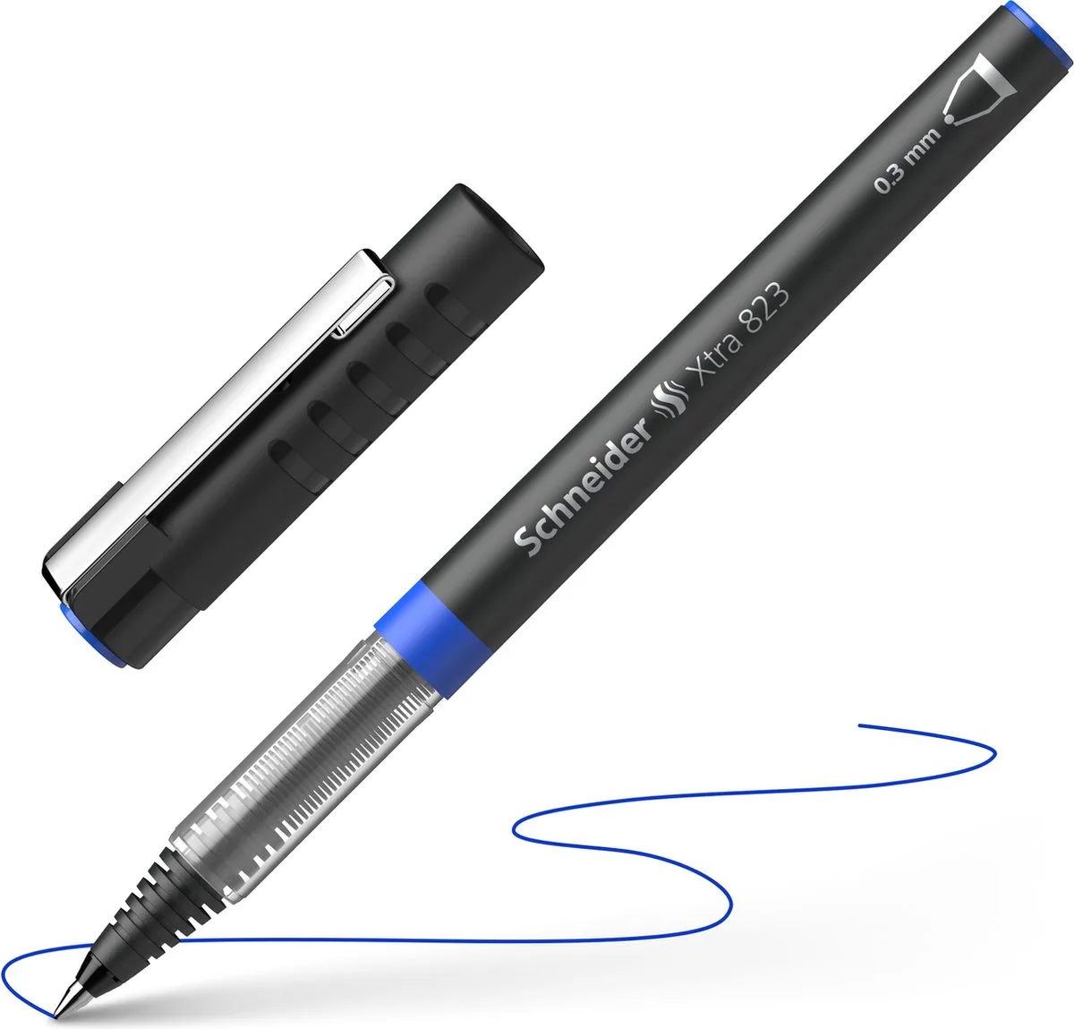 rollerball - Xtra 823 - lijnbreedte 0,3 mm - S-8233 von Schneider in Blau – Produktfoto