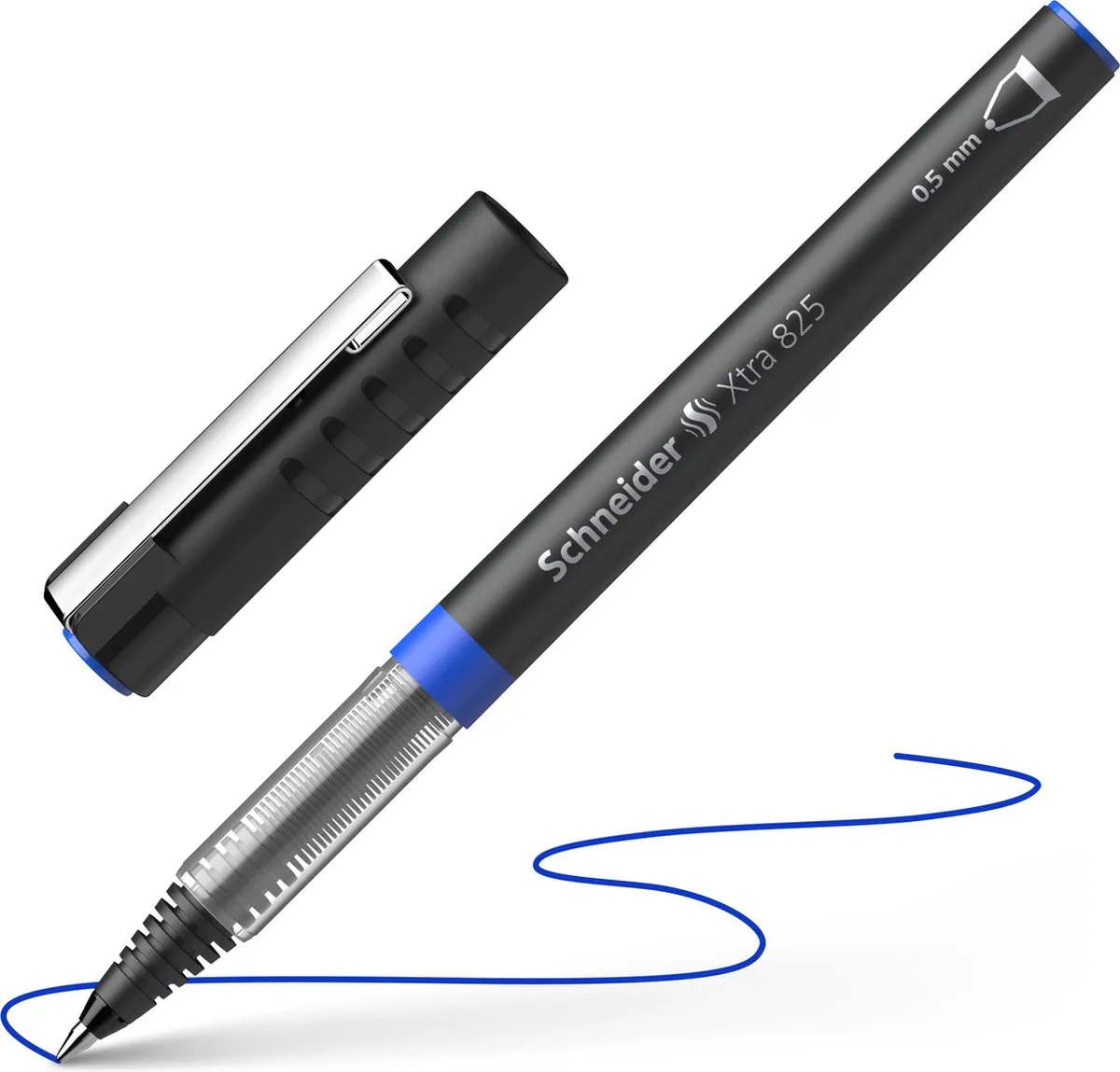 rollerball - Xtra 825 - lijnbreedte 0,5mm - S-182503 van Schneider in Blauw – productfoto