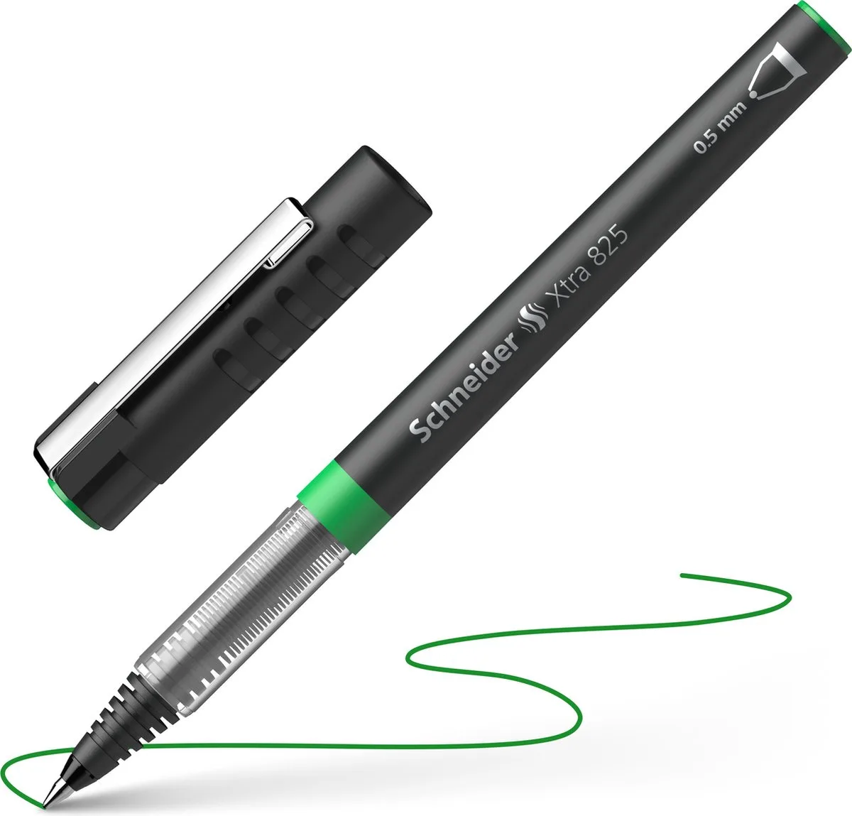 rollerball - Xtra 825 - lijnbreedte 0,5mm - S-182504 van Schneider in Groen – productfoto