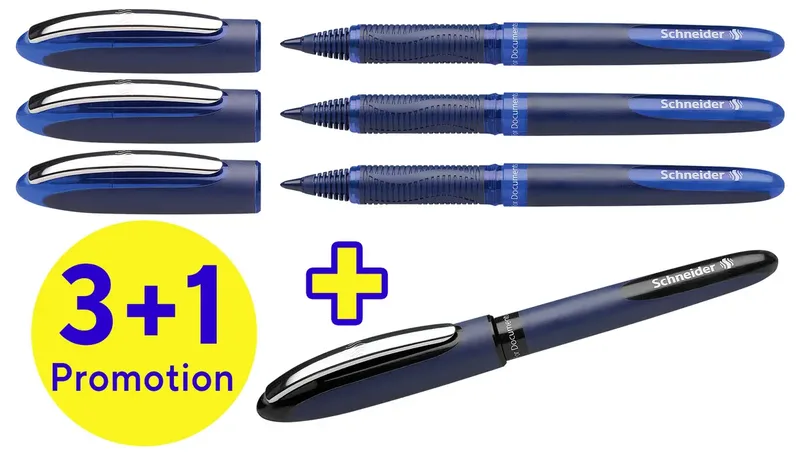 Tintenroller One Business 06 0.6 mm Schwarz, Blau 183084 4 St. de Schneider – photo produit
