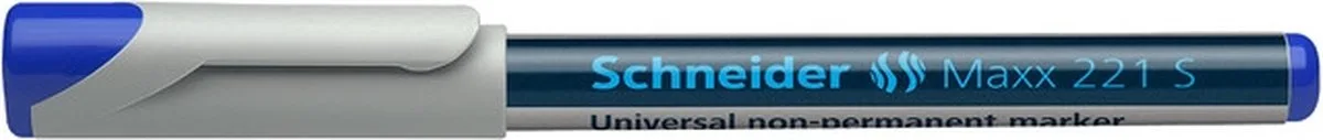 universele marker Schneider Maxx 221 S non-permanent doos met 10 stuks van Schneider in Blauw – productfoto