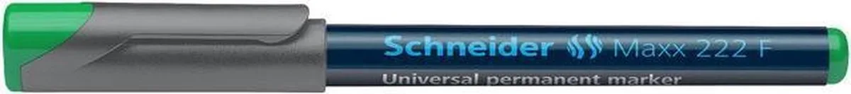 universele marker Schneider Maxx 222 F permanent doos met 10 stuks van Schneider in Groen – productfoto