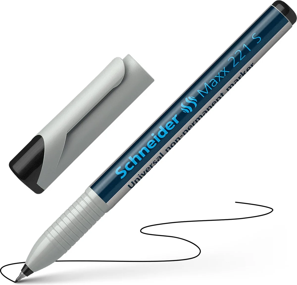 universele non-permanent marker - Maxx 221 - S - S-112501 van Schneider in Zwart – productfoto