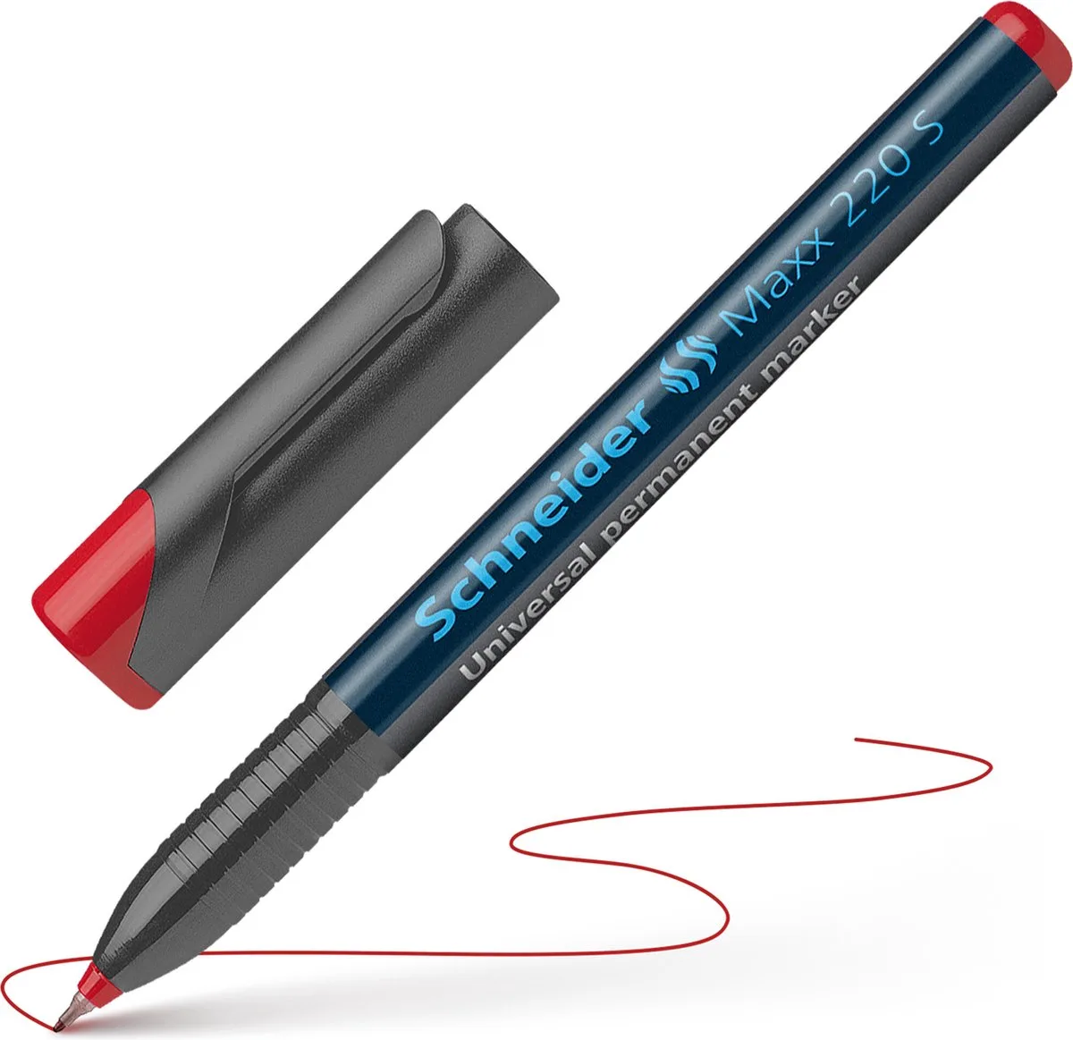 universele permanent marker - Maxx 220 - S - S-112402 van Schneider in Rood – productfoto