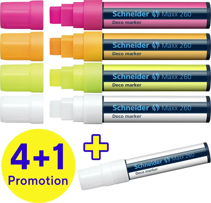 Viltstift Decomarker Maxx 260 sortiert Box 5 Stück 126070 5 stuk(s) by Schneider – product photo