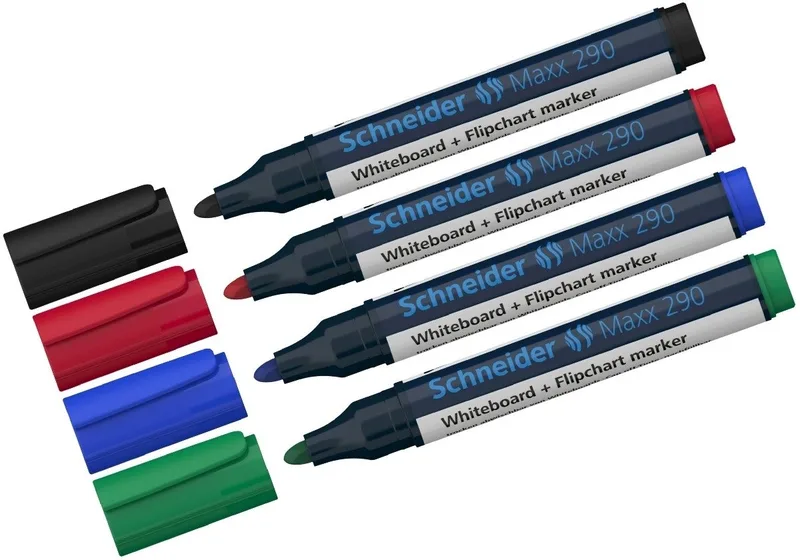 Whiteboard Marker Whiteboard- und Flipchartmarker 290 4er/Set van Schneider – productfoto