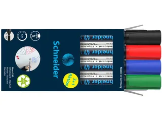 Whiteboardmarker Schneider Maxx 290 rond 2-3mm assorti 3+1 gratis by Schneider – product photo 1 of 2