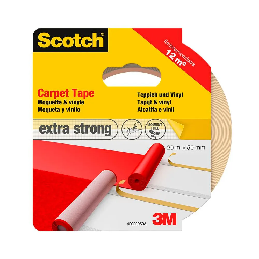 Ruban Adhésif Double Face Extra Strong Carpet 50 Mm X 20 M de Scotch – photo produit