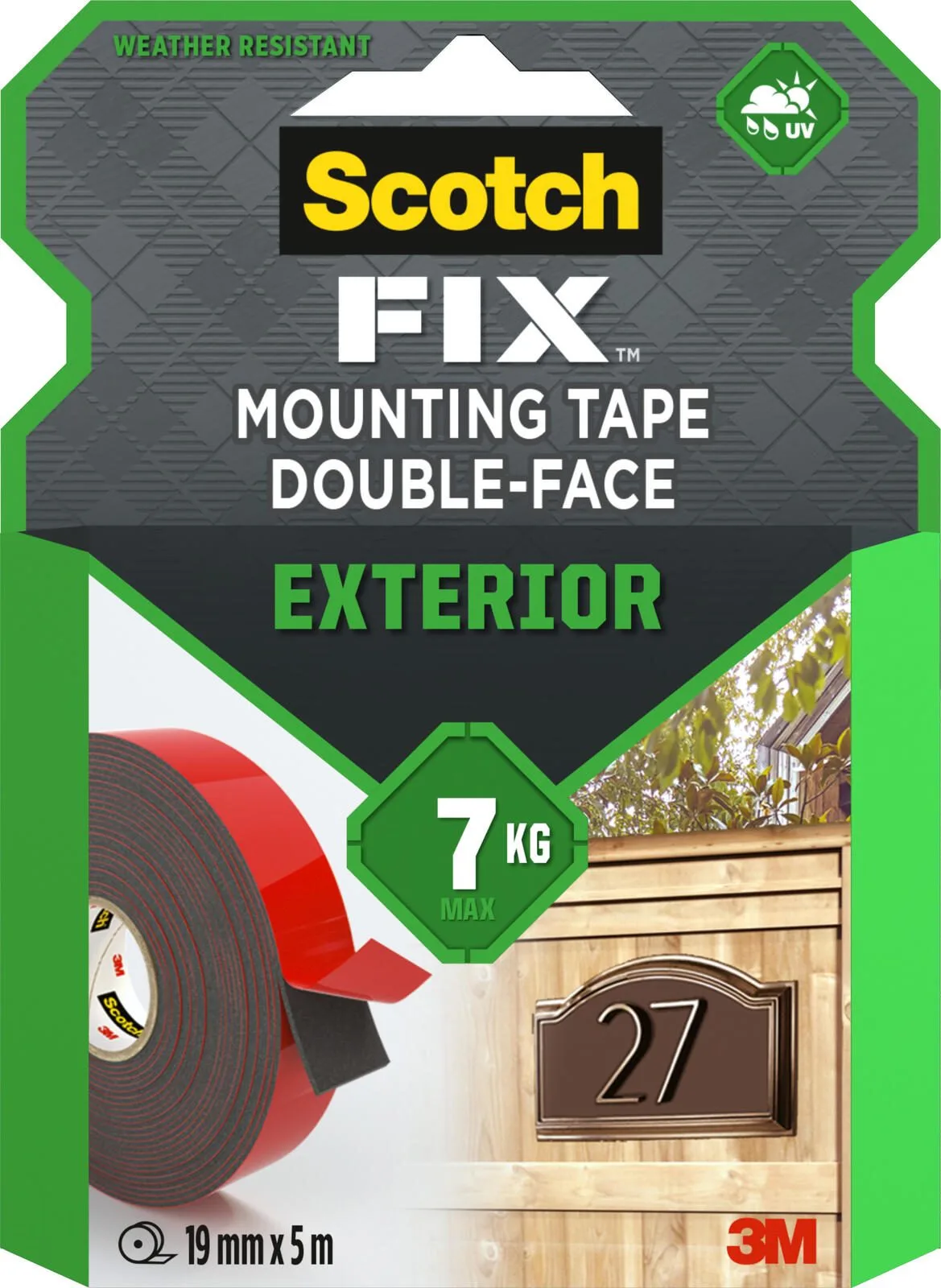 FIX™ EXTERIOR doppelseitiges Klebeband von Scotch – Produktfoto