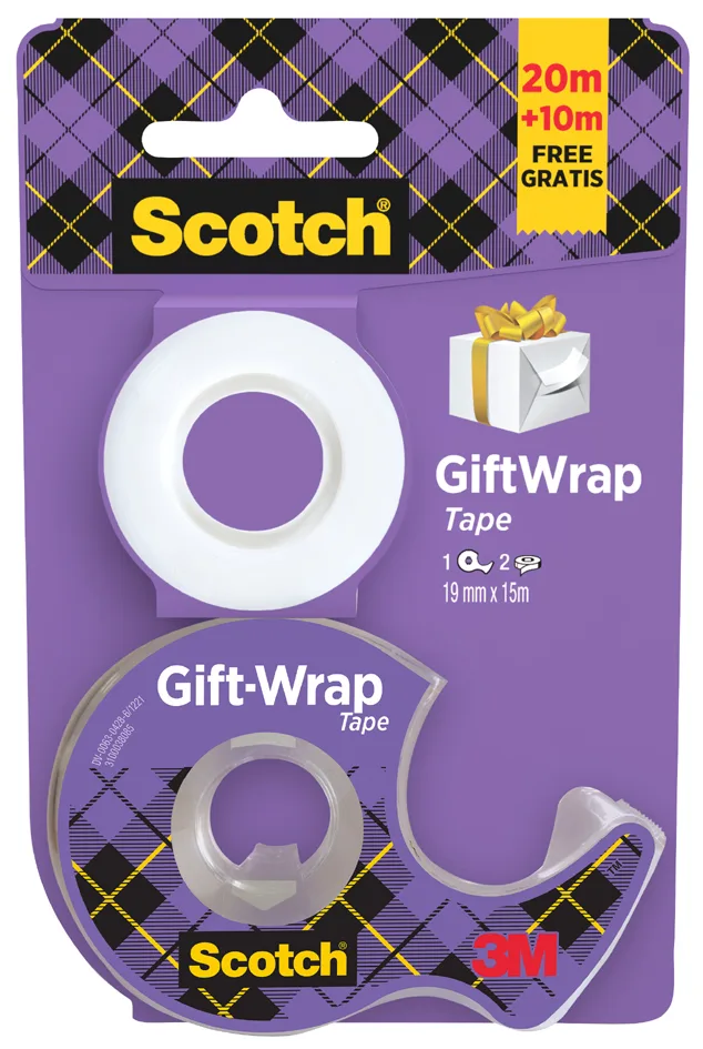 Geschenk-Klebefilm GiftWrap, im Handabroller, Promo von Scotch – Produktfoto