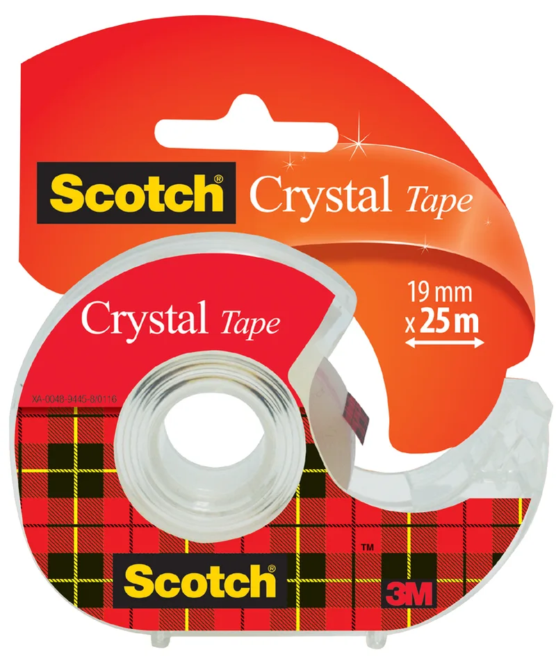 Klebefilm Crystal Clear 600, inkl. Handabroller von Scotch – Produktfoto