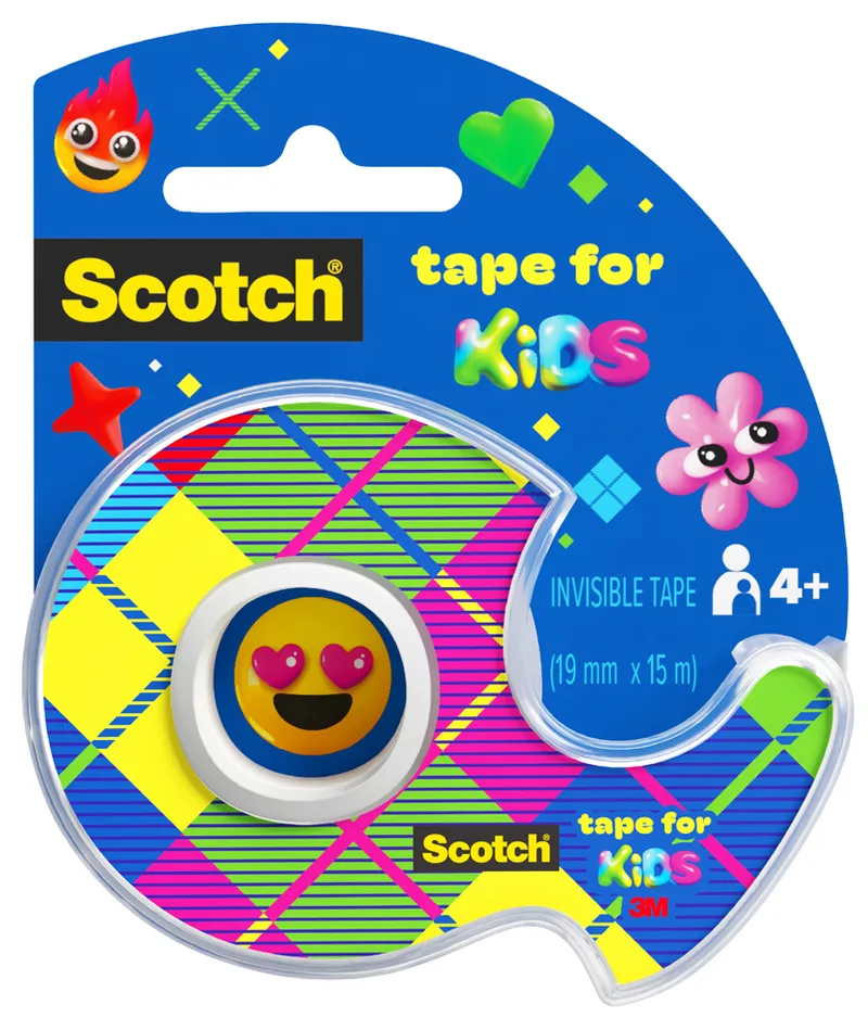 Klebefilm Kids, 19 mm x 15 m, unsichtbar, matt van Scotch – productfoto
