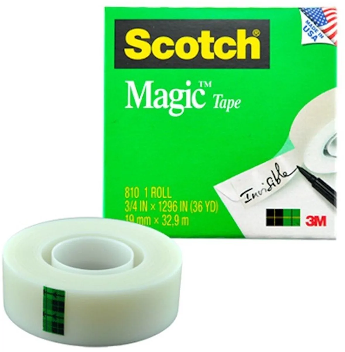 Magic Tape rol van 32,9 meter von Scotch in Doorzichtig wit – Produktfoto