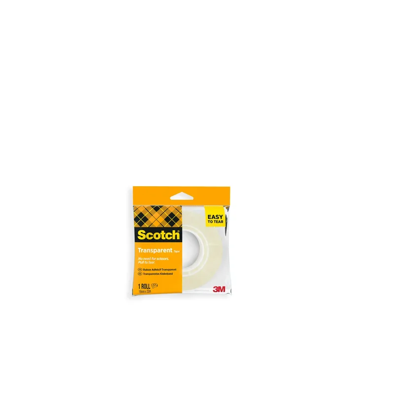 Plakband scotch 508 19mmx33m transparant 1 rol | 8 stuks de Scotch – photo produit