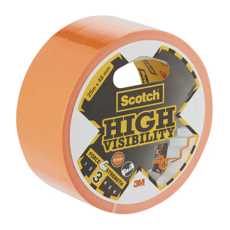 Plakband scotch high visibility 48mmx25m oranje | 6 stuks by Scotch – product photo