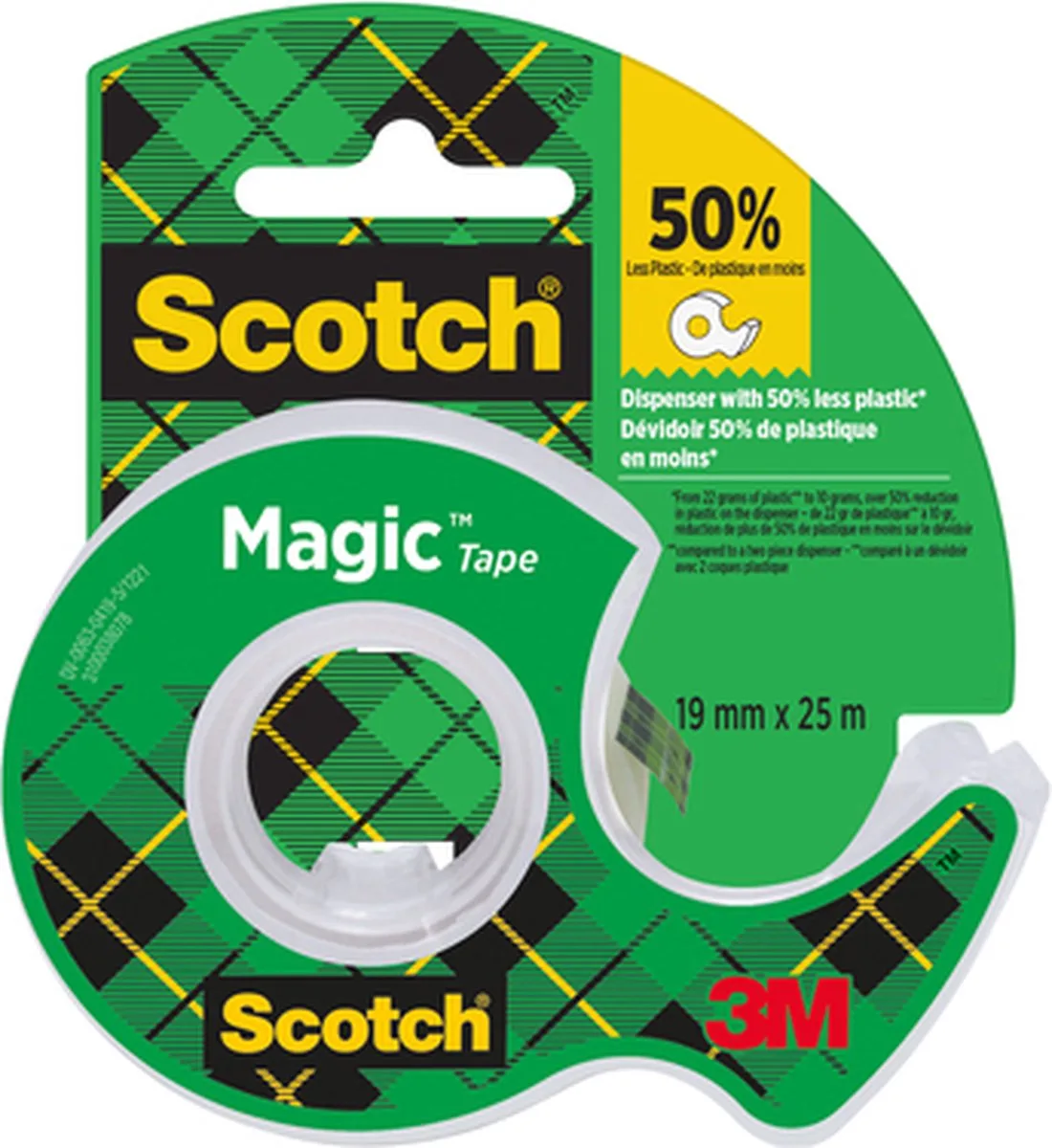 Plakband Scotch Magic 810 19mmx25m onzichtbaar + afroller | 12 stuks von Scotch in Transparent – Produktfoto