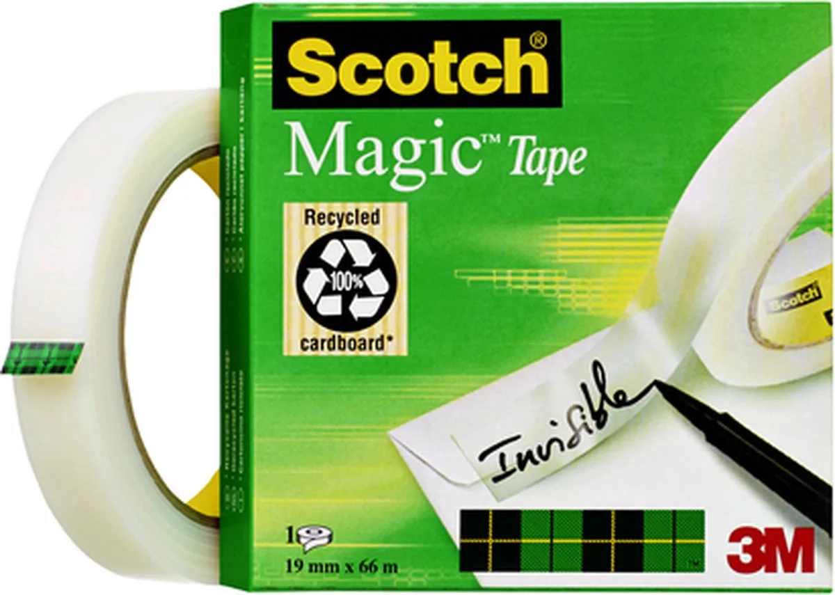 Plakband Scotch Magic 810 19mmx66m onzichtbaar mat | 12 stuks von Scotch in Transparent – Produktfoto
