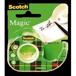 Plakband scotch magic 810 19mmx7.5m + plakbandh | 12 stuks by Scotch – product photo