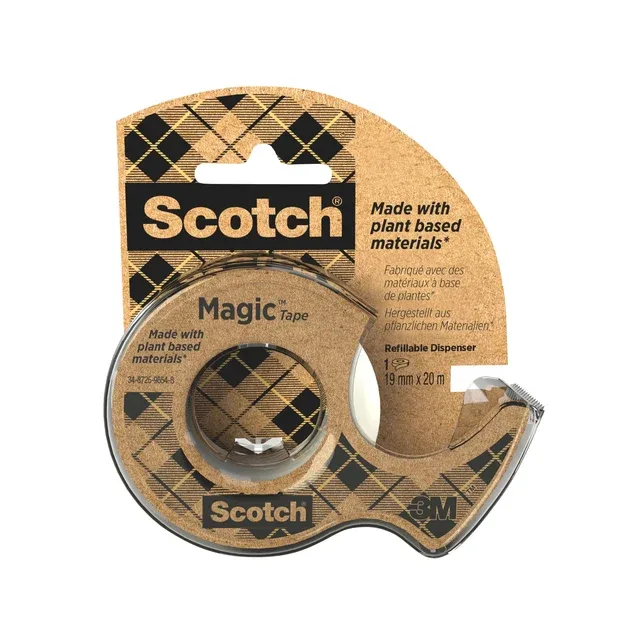 Plakband scotch magic 919 19mmx20m + afroller | 12 stuks by Scotch – product photo