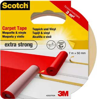 Plakband Scotch tapijt 50mmx7m dubbelzijdig extra strong van Scotch – productfoto 2 van 2