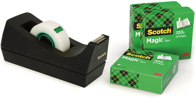 plakbandafroller zwart + 4 rollen by Scotch – product photo
