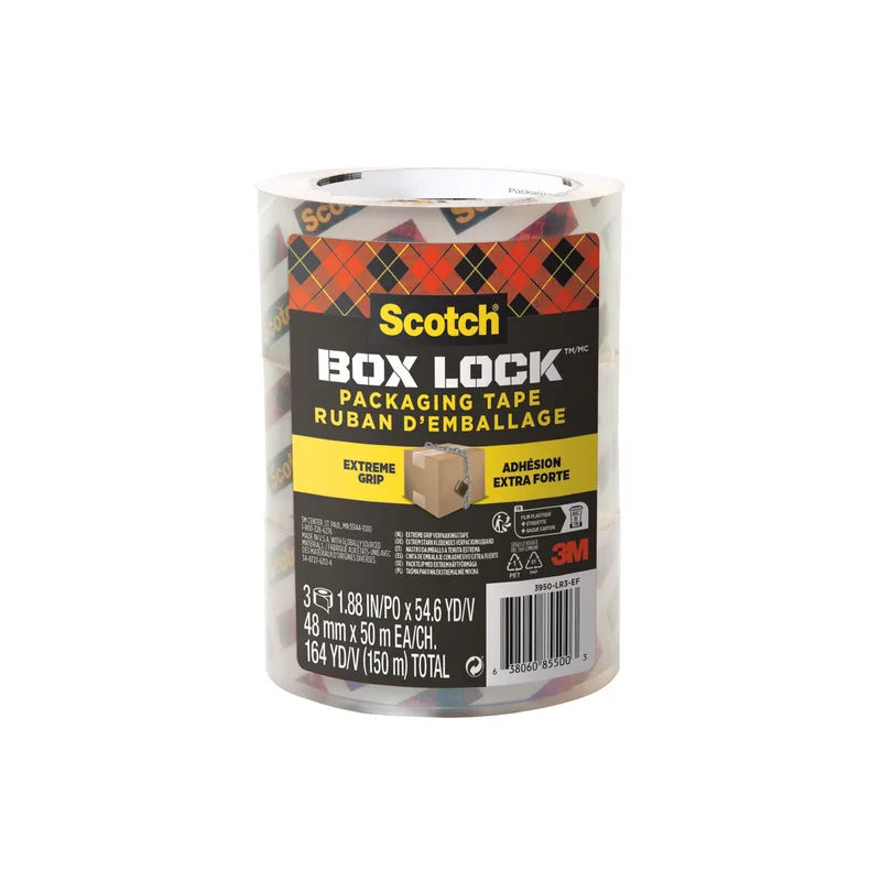 Verpakkingstape scotch box lock 3950-ef 3 stuk by Scotch – product photo