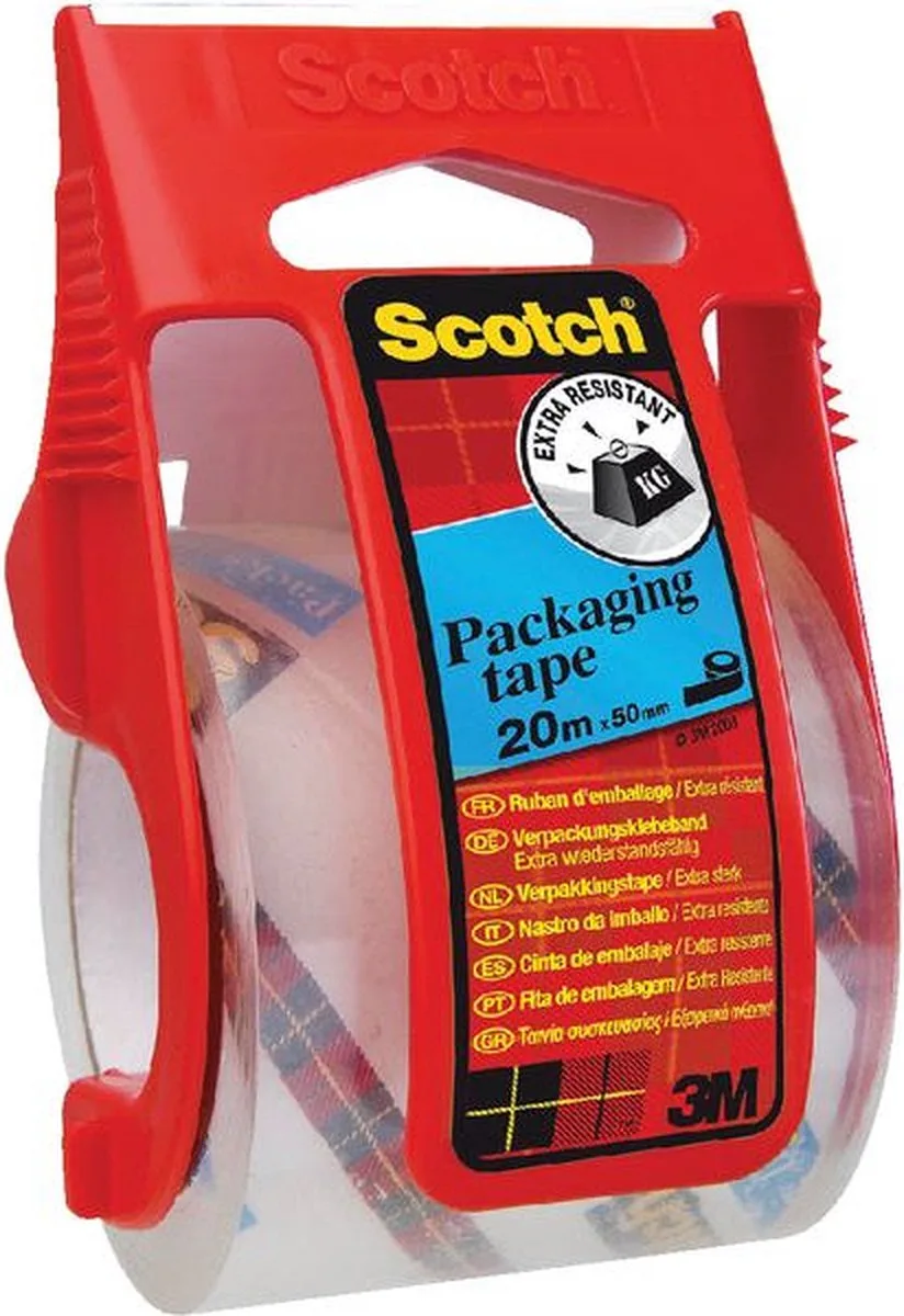 Verpakkingstape Scotch E5020D | 6 stuks de Scotch en Transparent – photo produit