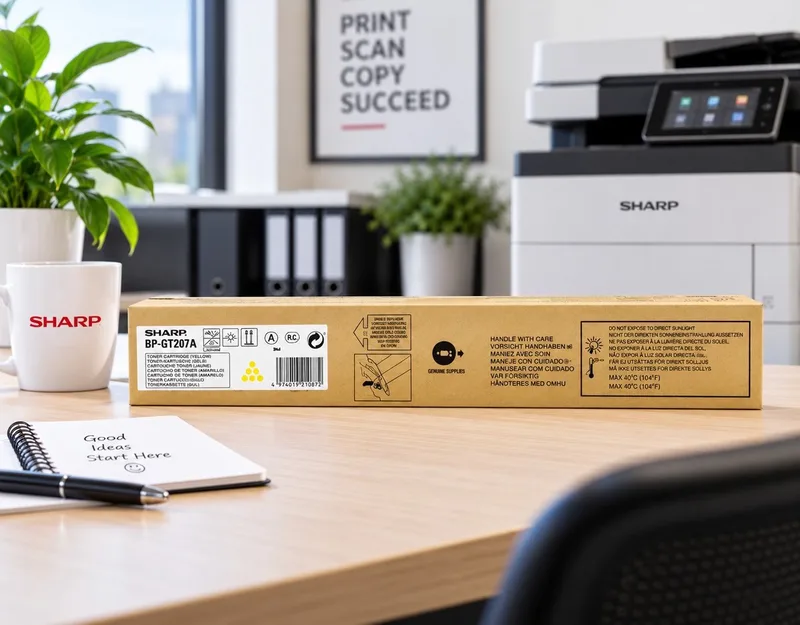BP-GT20YA Yellow Toner – Origineel OEM by Sharp in Yellow – product photo