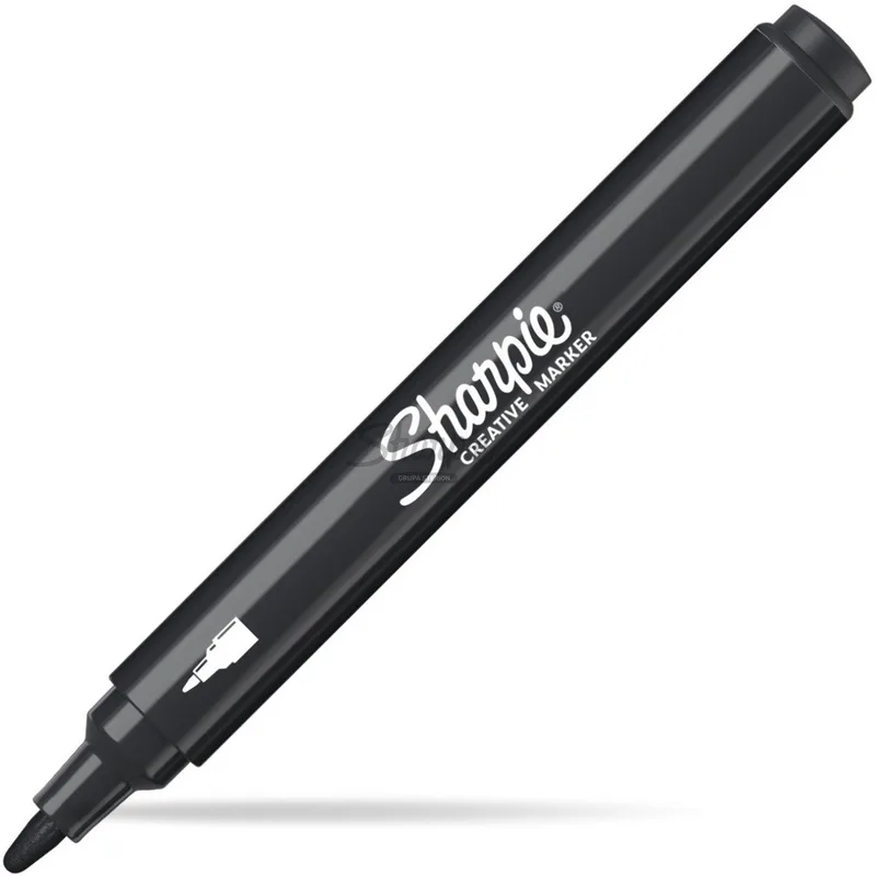 Acryl Marker Permanent - Waterdicht & Dekkend de Sharpie en Noir – photo produit