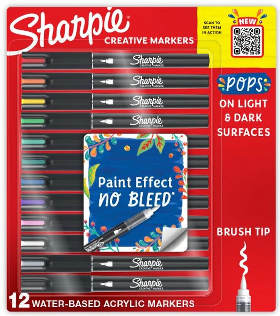 Creative Brush Tip Markers 12 stuks - verfstift - 2196907 de Sharpie en Assortiment – photo produit