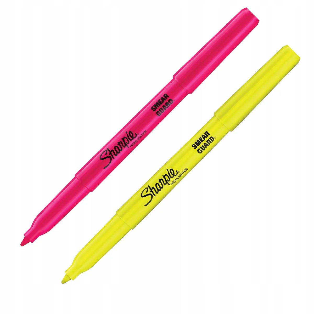Markeerstift Highlighter - set van 2 stuks van Sharpie in Roze & Geel – productfoto